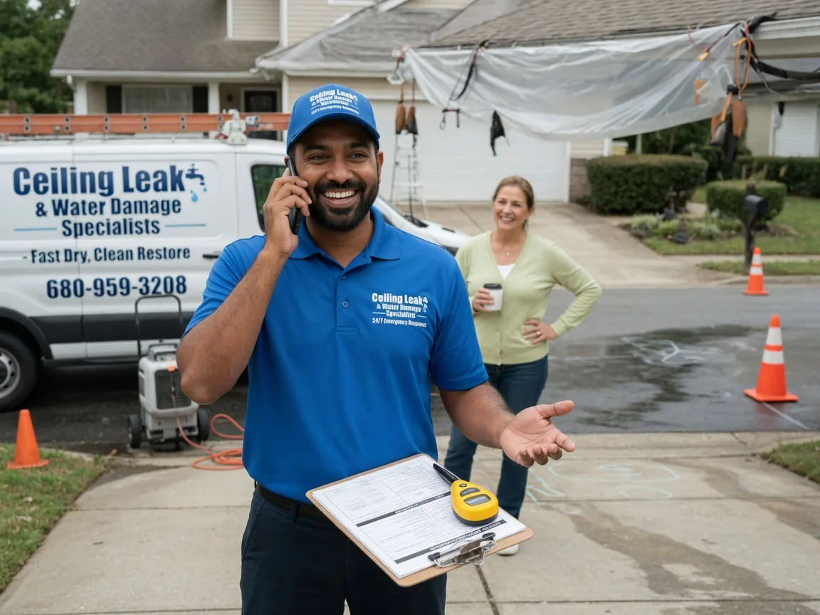 Ceiling Leak Cleanup Van Meter, IA FAQs